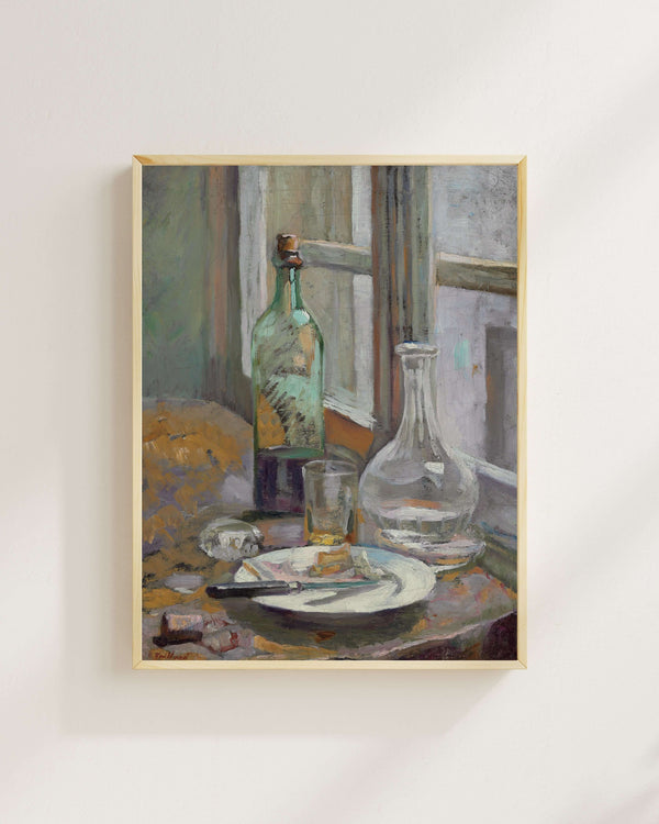 Édouard Vuillard - Şişe ve Sürahi ile Natürmort fine art baskı