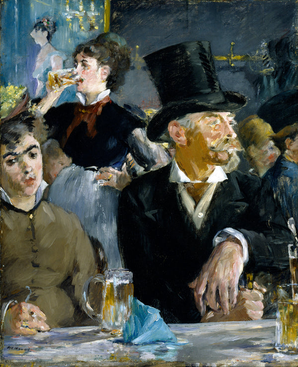 Édouard Manet - Kafede fine art baskı