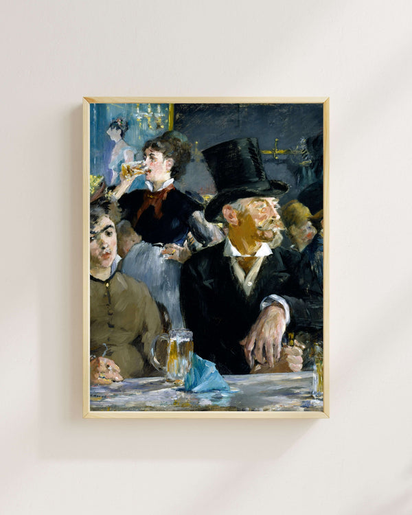Édouard Manet - Kafede fine art baskı