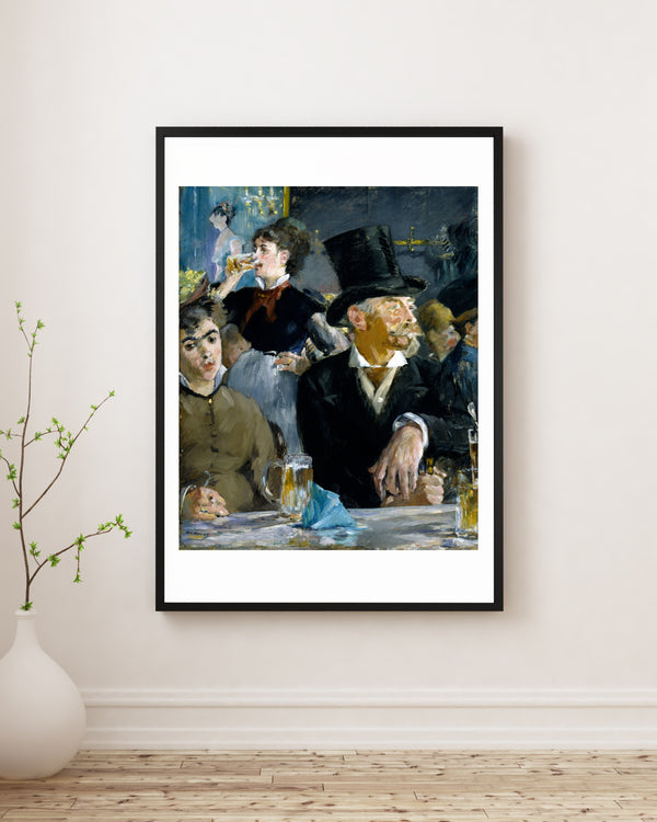 Édouard Manet - Kafede fine art baskı