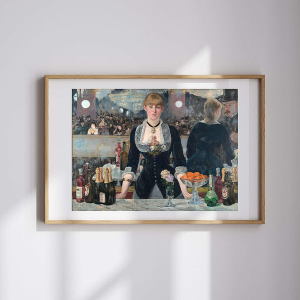 Édouard Manet - Folies-Bergère'de Bir Bar fine art baskı