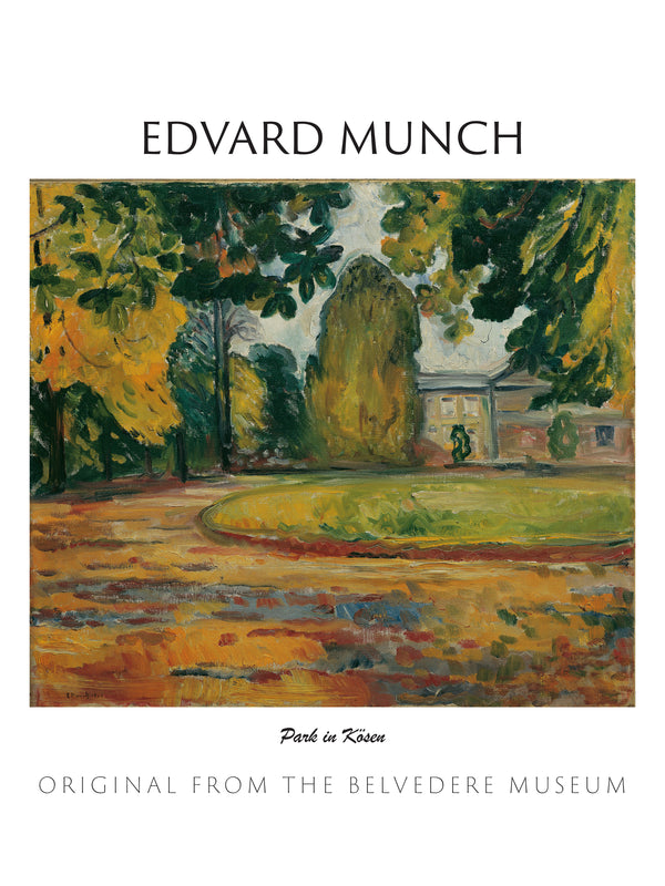 Edvard Munch-Kösen’deki Park fineart baskı