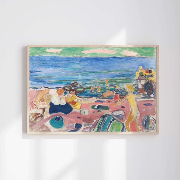 Edvard Munch - Åsgårdstrand'dan Bir Sahne fine art baskı