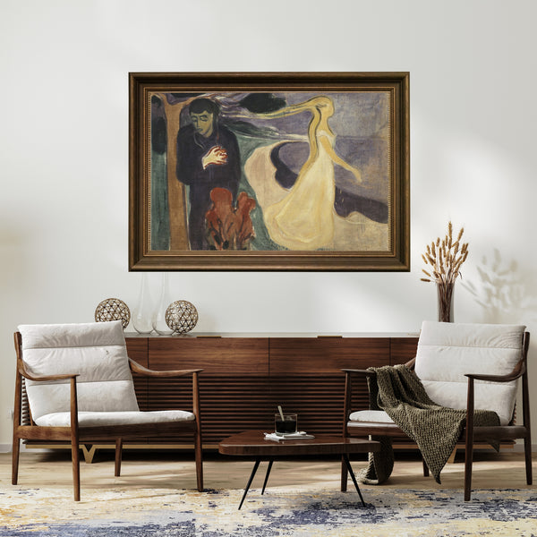 Gustav Klimt-Tod und Leben fine art baskı