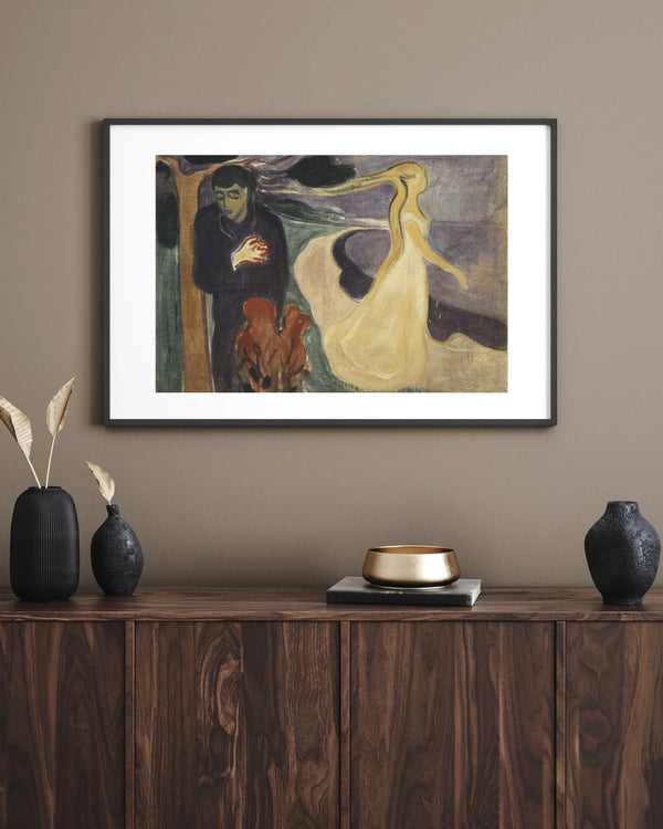 Gustav Klimt-Tod und Leben çerçeve