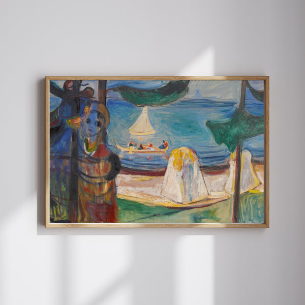 Edvard Munch - Yaz Günü ya da Sahilde Kucaklaşma