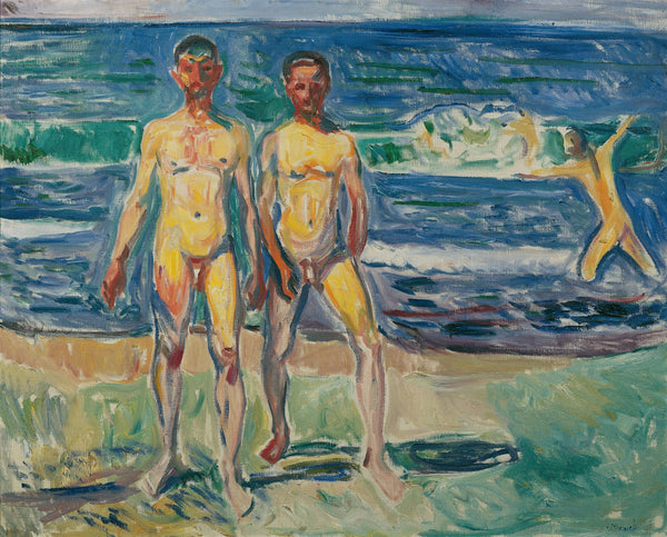 Edvard Munch-Deniz Başında Adamlar tablo