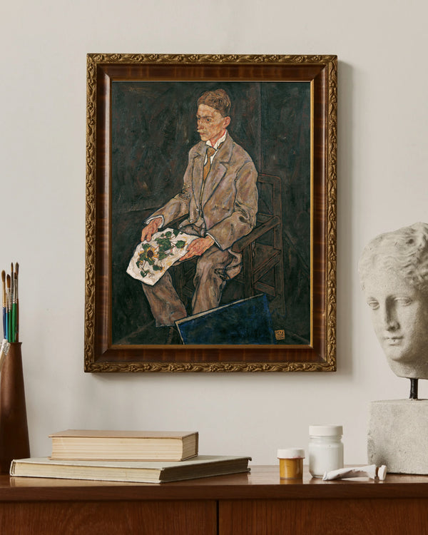 Egon Schiele - Dr. Franz Martin Haberditzl Portresi çerçeve