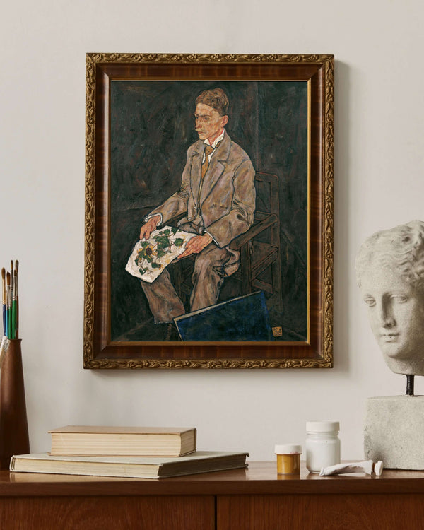 Egon Schiele - Dr. Franz Martin Haberditzl Portresi çerçeve