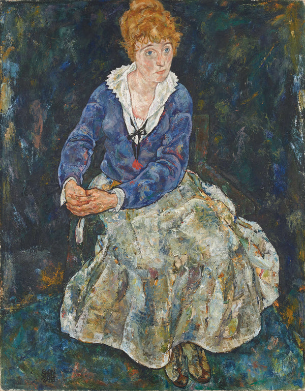 Egon Schiele - Sanatçının Eşi Edith Schiele’nin Portresi tablo