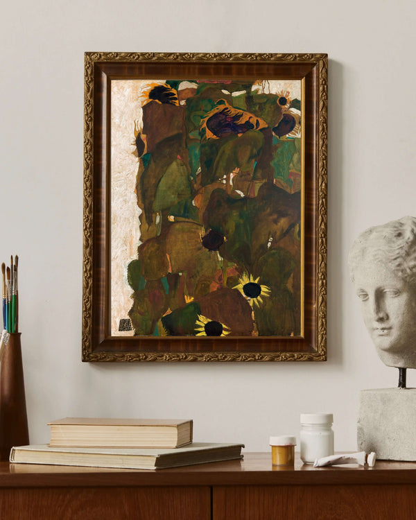 Egon Schiele - Ayçiçekleri I Fine Art Baskı