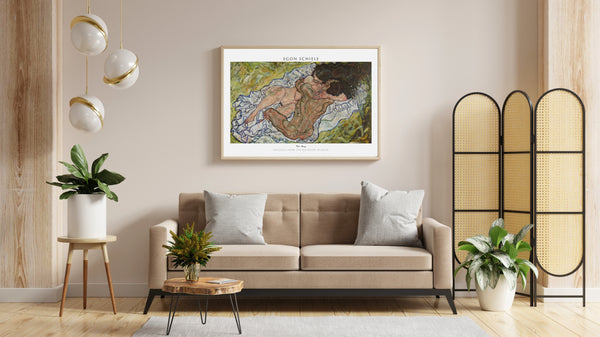 Egon Schiele-Sarılma çerçeve