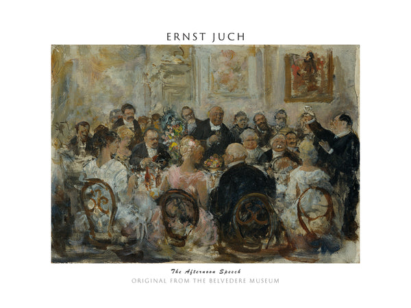 Ernst Juch-Öğleden Sonra Konuşması fineart baskı