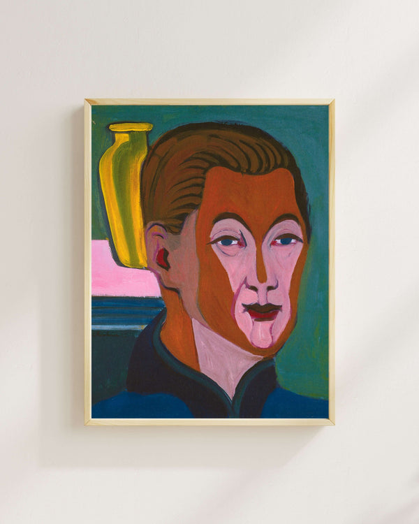 Ernst Ludwig Kirchner - Otoportre Fine Art Baskı
