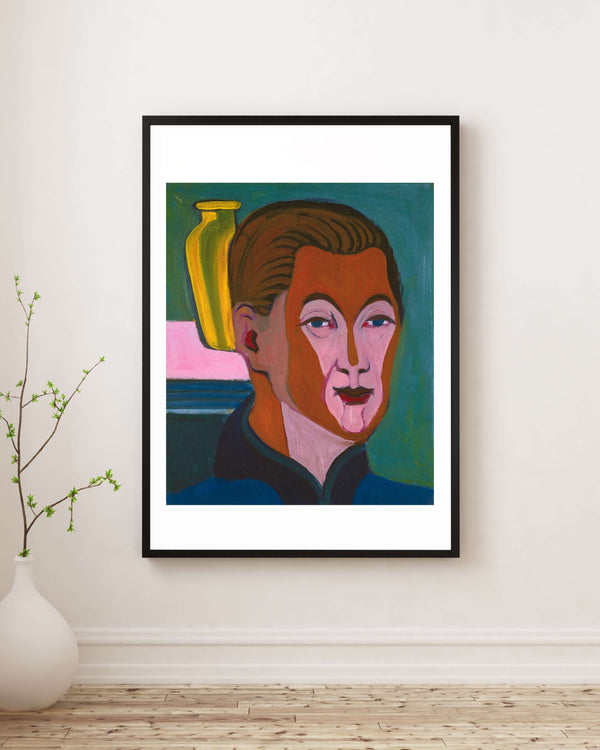 Ernst Ludwig Kirchner - Otoportre Fine Art Baskı