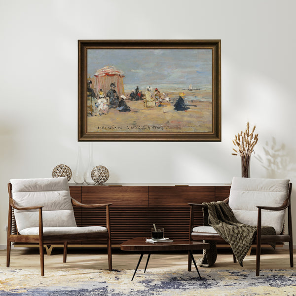 Eugène Boudin - Sahilde Fine Art Baskı