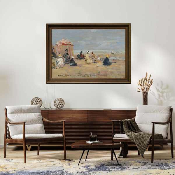 Eugène Boudin - Sahilde Fine Art Baskı