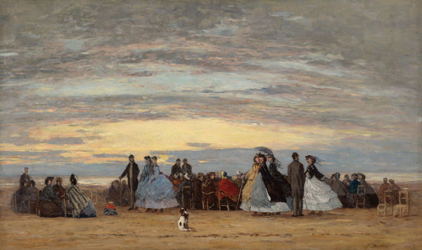 Eugène Boudin - Villerville Sahili Tablo