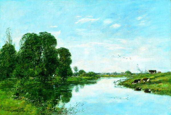 Eugène Boudin - Saint-Arnoult’da Touques Nehri