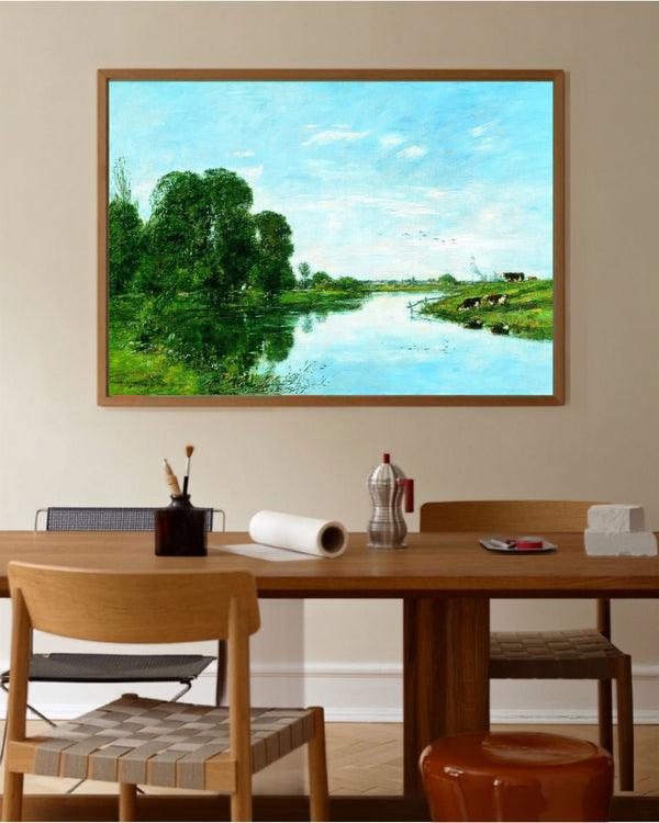 Eugène Boudin - Saint-Arnoult’da Touques Nehri