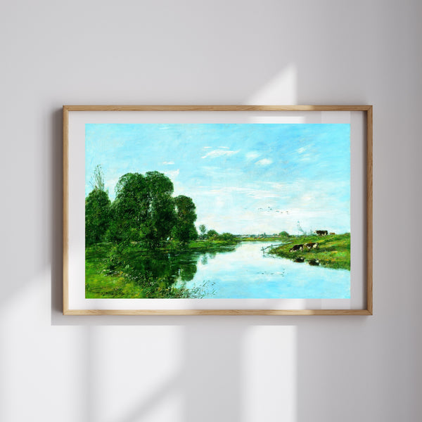 Eugène Boudin - Saint-Arnoult’da Touques Nehri