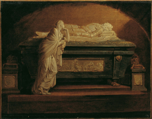 Friedrich Heinrich Füger-Augustin Kilisesi’nde Franz Anton Zauner’in İmparator II. Leopold’ün Mezar Anıtı tablo