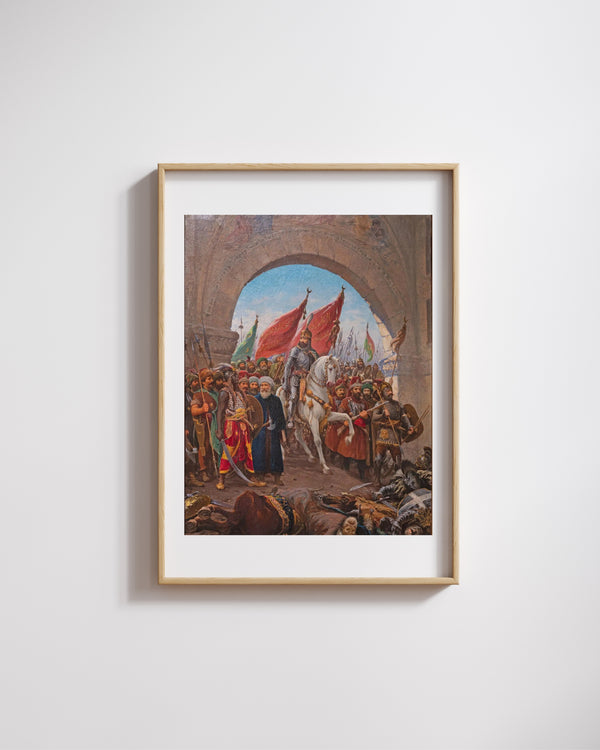 Fausto Zonaro - Fatih Sultan Mehmed’in İstanbul’a Girişi Fine Art Baskı