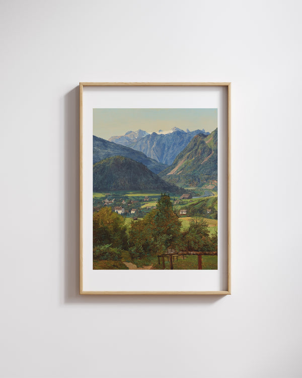 Ferdinand Georg Waldmüller-Sophien-Doppelblick Yakınından Dachstein Manzarası