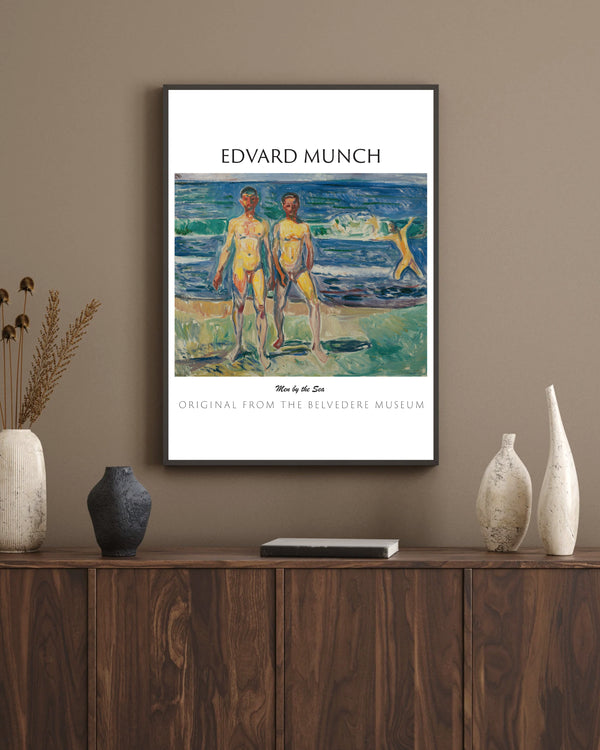 Edvard Munch-Deniz Başında Adamlar çerçeve