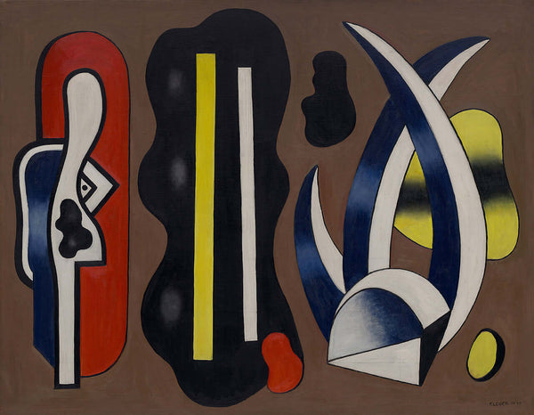 Fernand Léger - Aloelerle Kompozisyon No 4 tablo