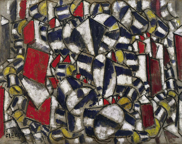Fernand Léger - Biçimlerin Karşıtlığı tablo