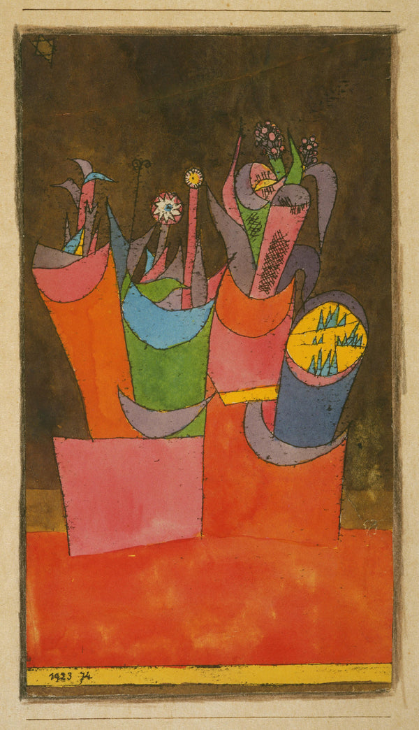 Paul Klee - Saksılardaki Çiçekler
