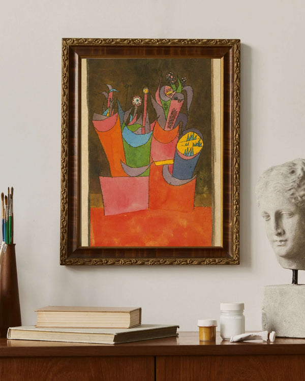 Paul Klee - Saksılardaki Çiçekler fine art baskı