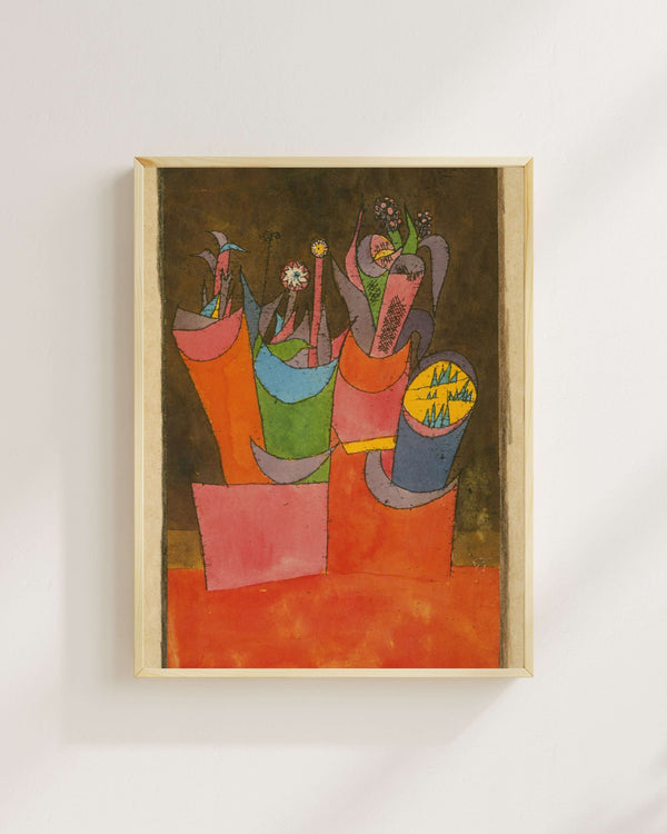 Paul Klee - Saksılardaki Çiçekler fine art baskı