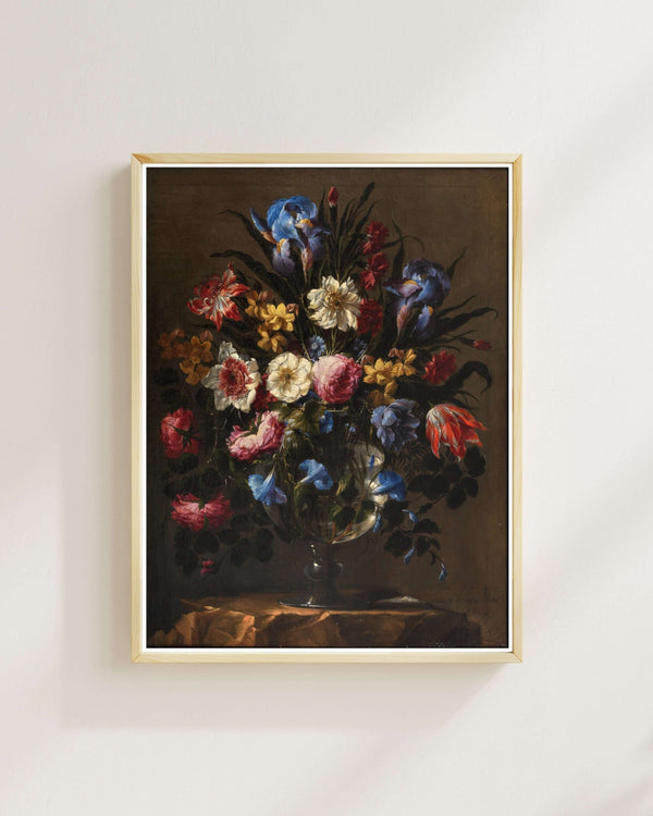 Jan Davidsz. de Heem - Cam Vazoda Çiçekler II fine at baskı