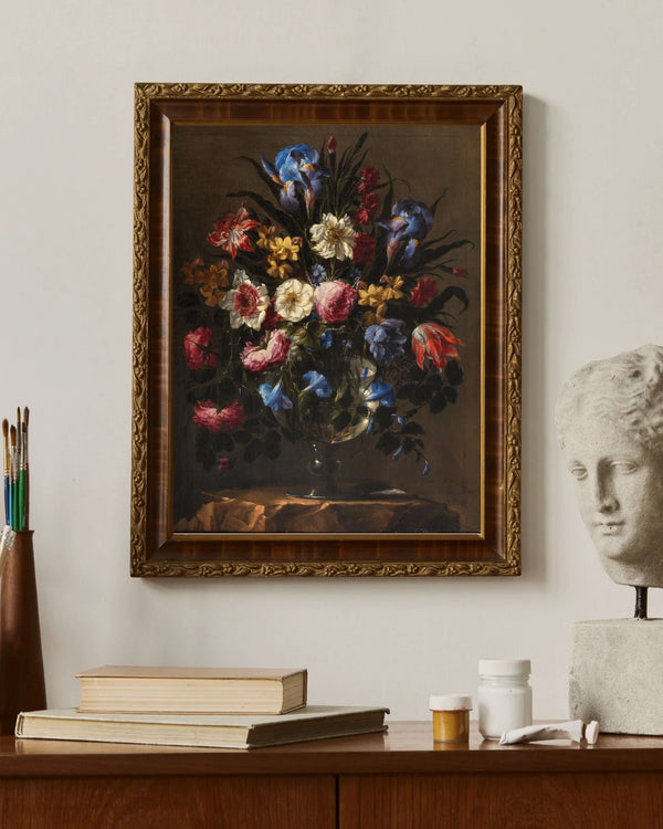 Jan Davidsz. de Heem - Cam Vazoda Çiçekler II fine at baskı