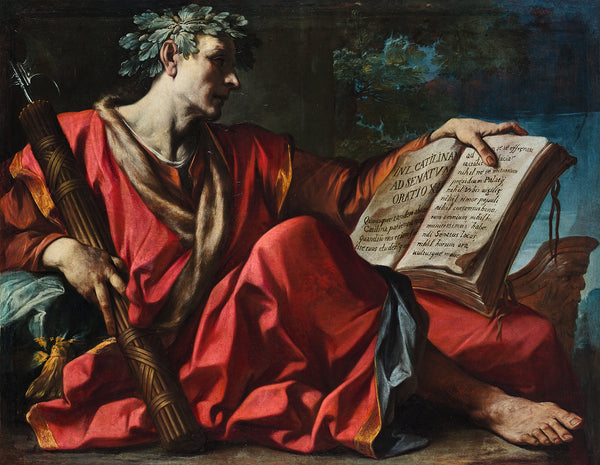 Francesco Monti - Cicero Oturmuş Elinde İlk Catilina’ya Karşı Konuşması tablo