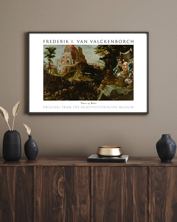 Frederik I. van Valckenborch - Babil Kulesi çerçeve