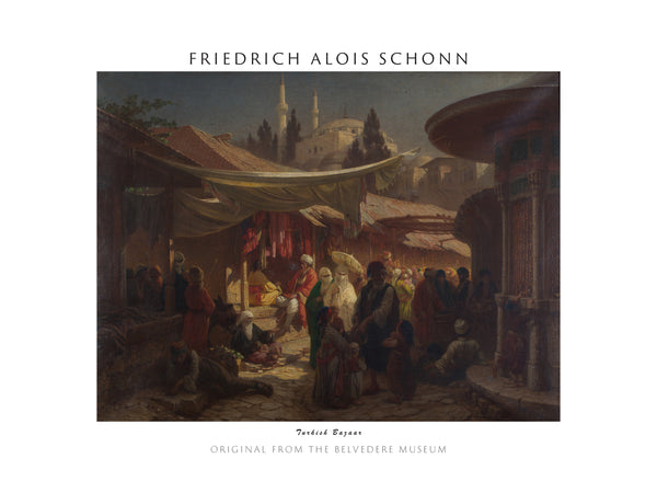 Friedrich Alois Schönn-Türk Pazarı fineart baskı