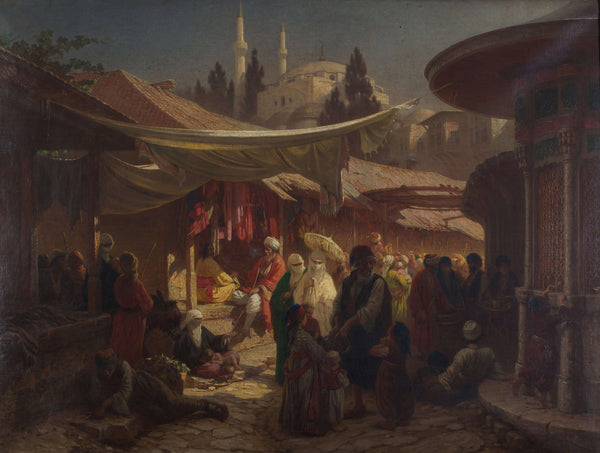 Friedrich Alois Schönn-Türk Pazarı tablo