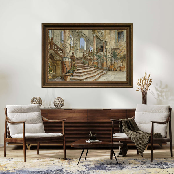 Friedrich Alois Schönn - Palermo’daki Palazzo Bonagia’da Mermer Merdiven