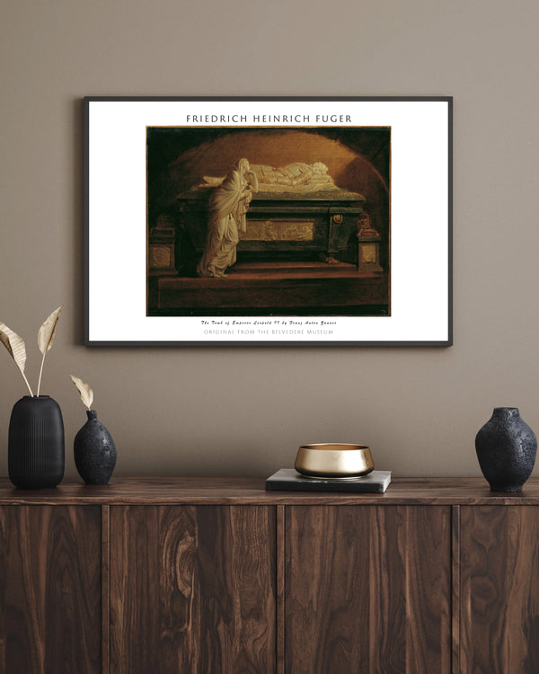 Friedrich Heinrich Füger-Augustin Kilisesi’nde Franz Anton Zauner’in İmparator II. Leopold’ün Mezar Anıtı çerçeve