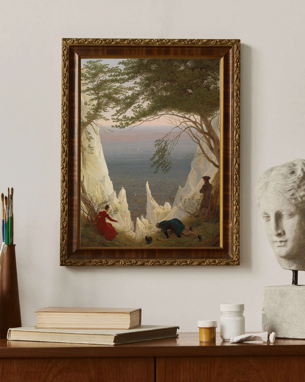 Caspar David Friedrich - Rügen’deki Tebeşir Kayalıkları Fine Art Baskı