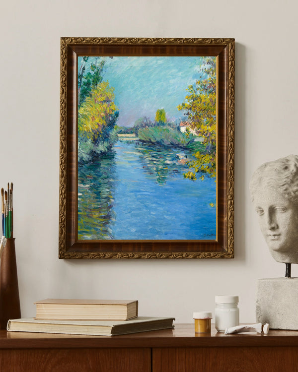 Gustave Caillebotte - Seine Nehri'nin Küçük Kolu Sonbahar Etkisi