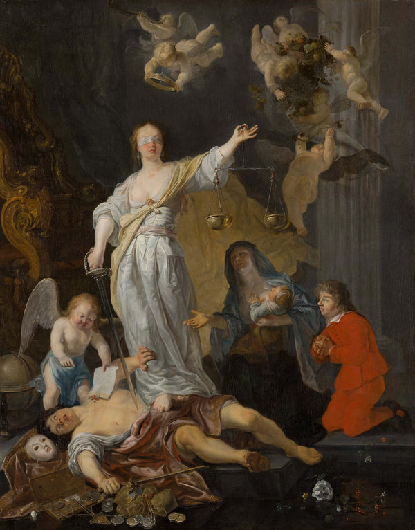Gabriël Metsu - Doğruluğun Zaferi fine art baskı