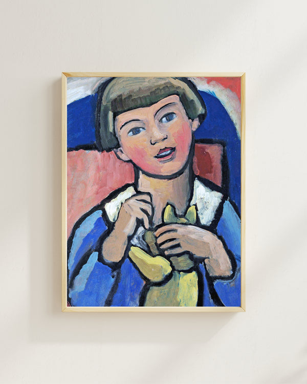 Gabriele Münter - Oyuncak Ayılı Çocuk