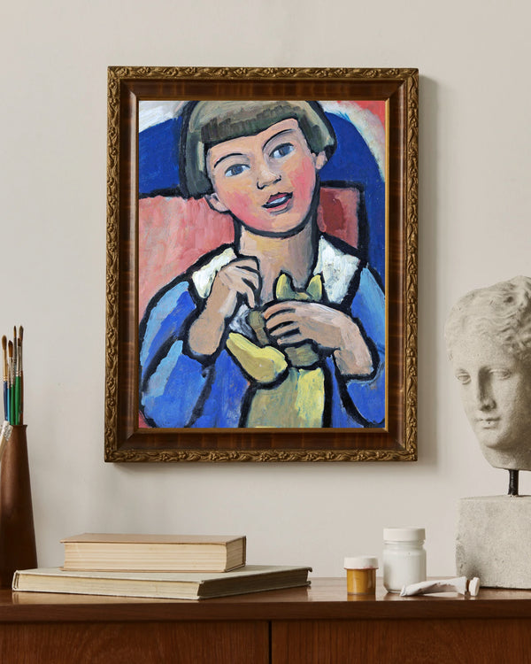 Gabriele Münter - Oyuncak Ayılı Çocuk