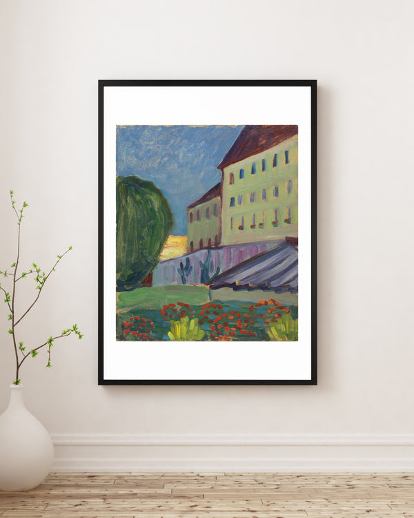 Gabriele Münter - Murnau’daki Okul Binası Fine Art Baskı