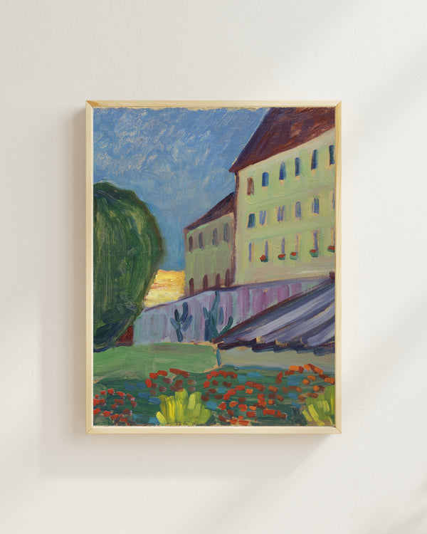 Gabriele Münter - Murnau’daki Okul Binası Fine Art Baskı