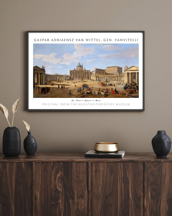 Gaspar Adriaensz van Wittel Vanvitelli - Roma’da Aziz Petrus Meydanı çerçeve